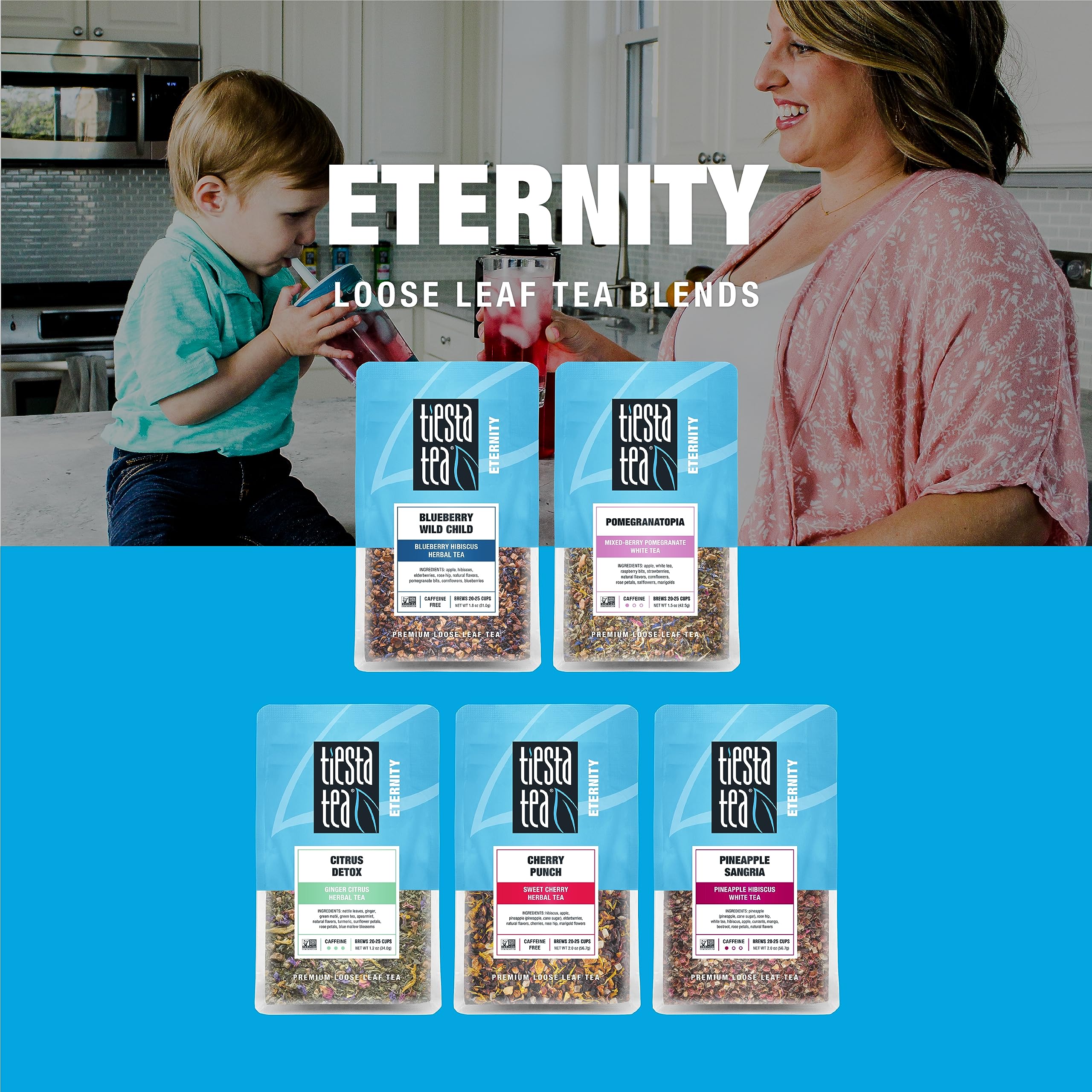 Tiesta Tea Cherry Punch ready-to-serve cup emphasizing convenient tea ritual