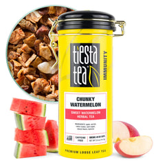Tiesta Tea Chunky Watermelon loose leaf aroma ideal for hot or iced refreshment.