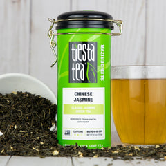 Tiesta Tea Classic Jasmine Green Tea brew with delicate floral notes.
