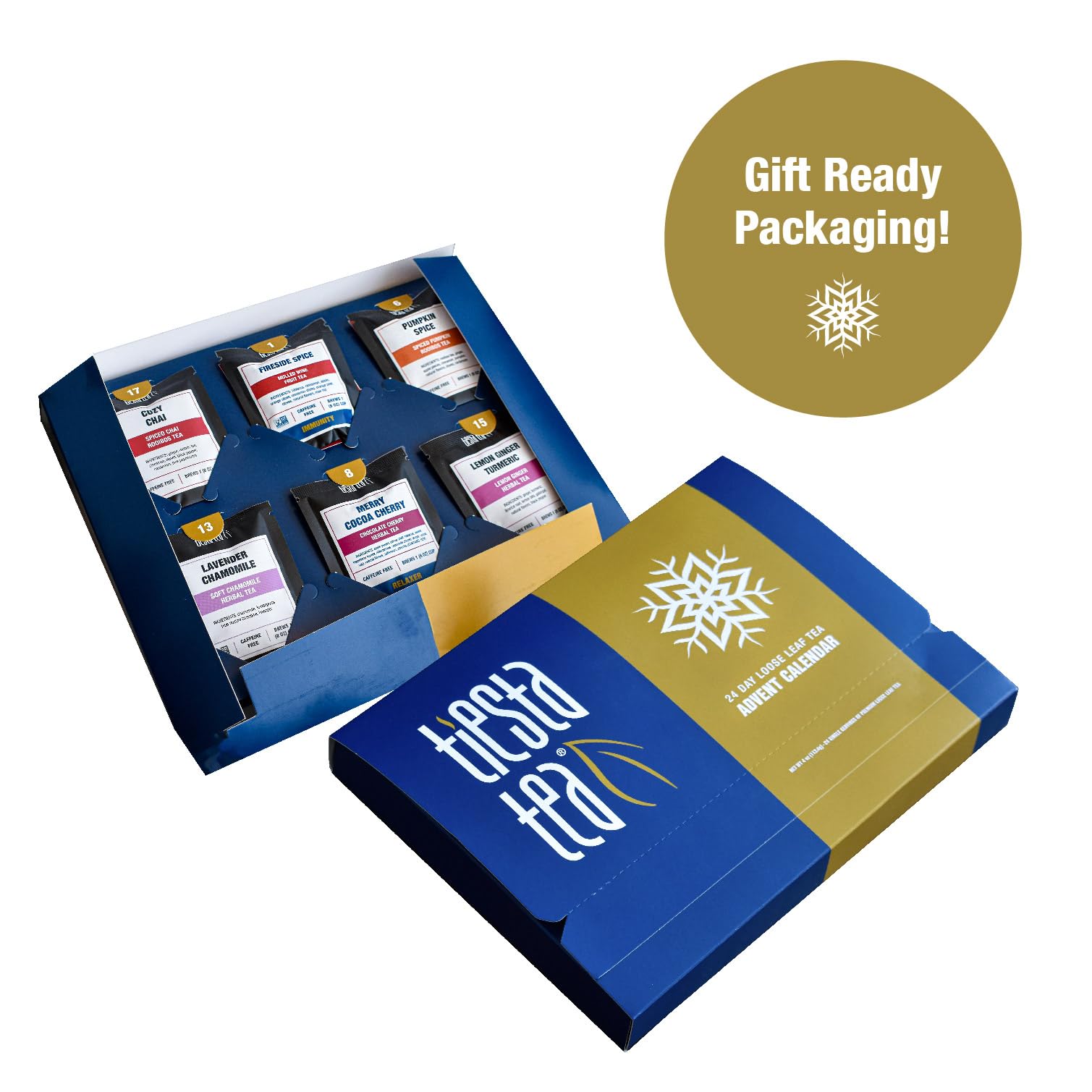 Tiesta Tea enthusiast gift idea featuring diverse tea collection