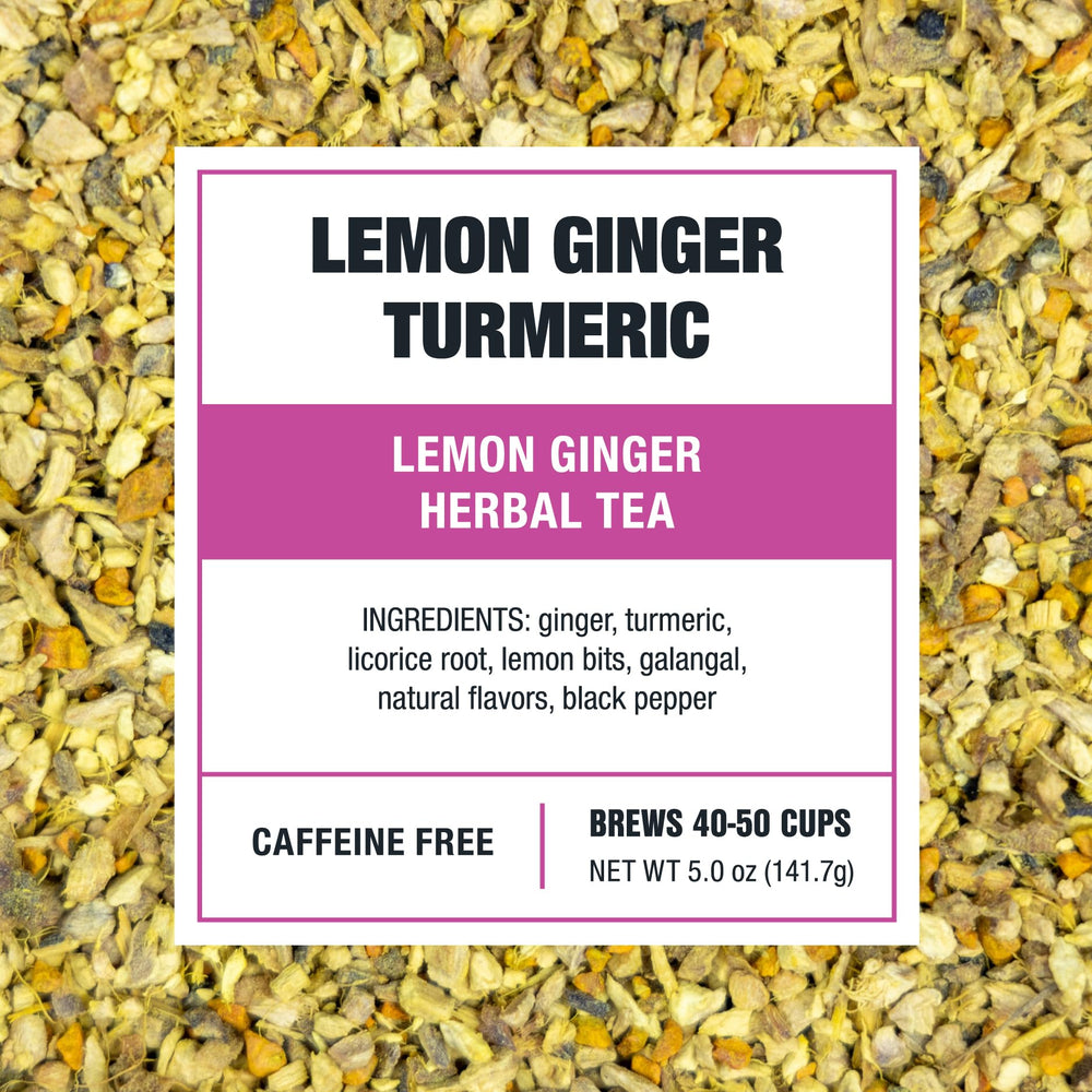 Ginger loose leaf tea brewing guide from Tiesta Tea for a perfect cup.