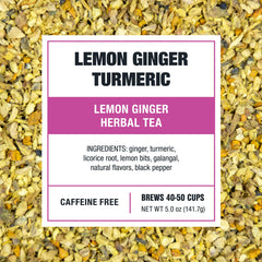 Ginger loose leaf tea brewing guide from Tiesta Tea for a perfect cup.