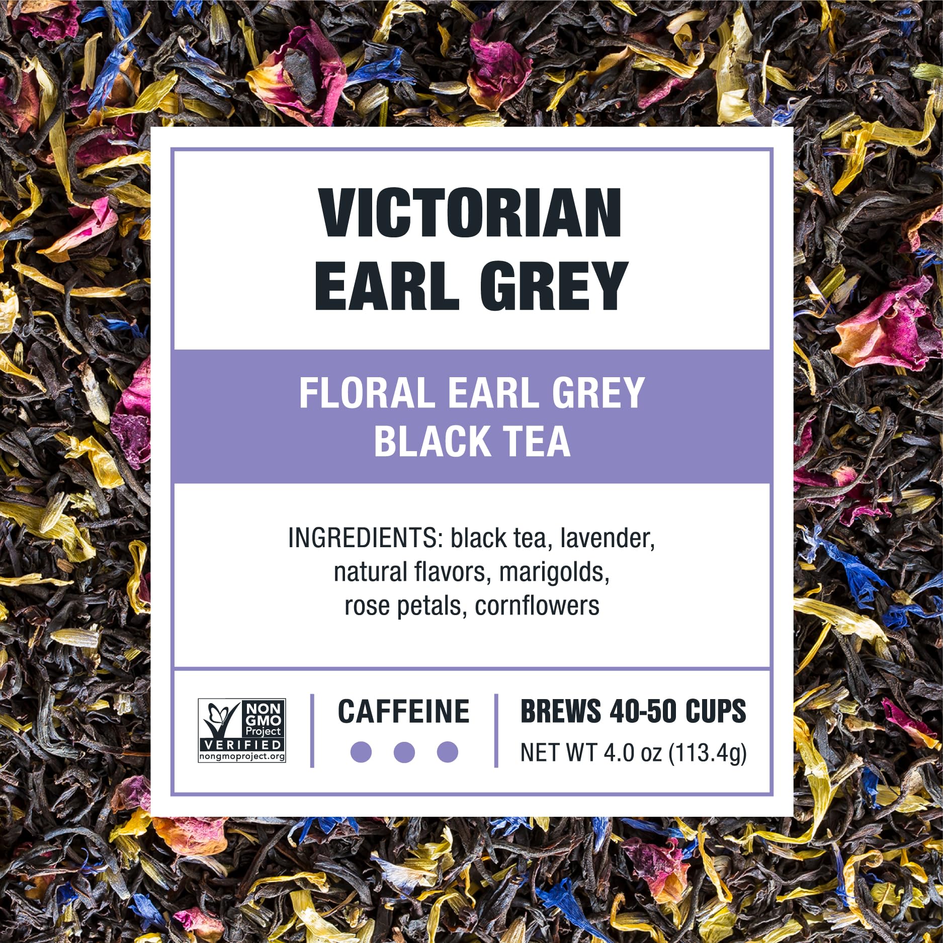 Tiesta Tea Lavender and rose petals in the blend provide a soothing floral note.