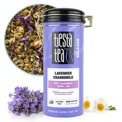 Tiesta Tea Lavender Chamomile loose leaves for a calming aroma