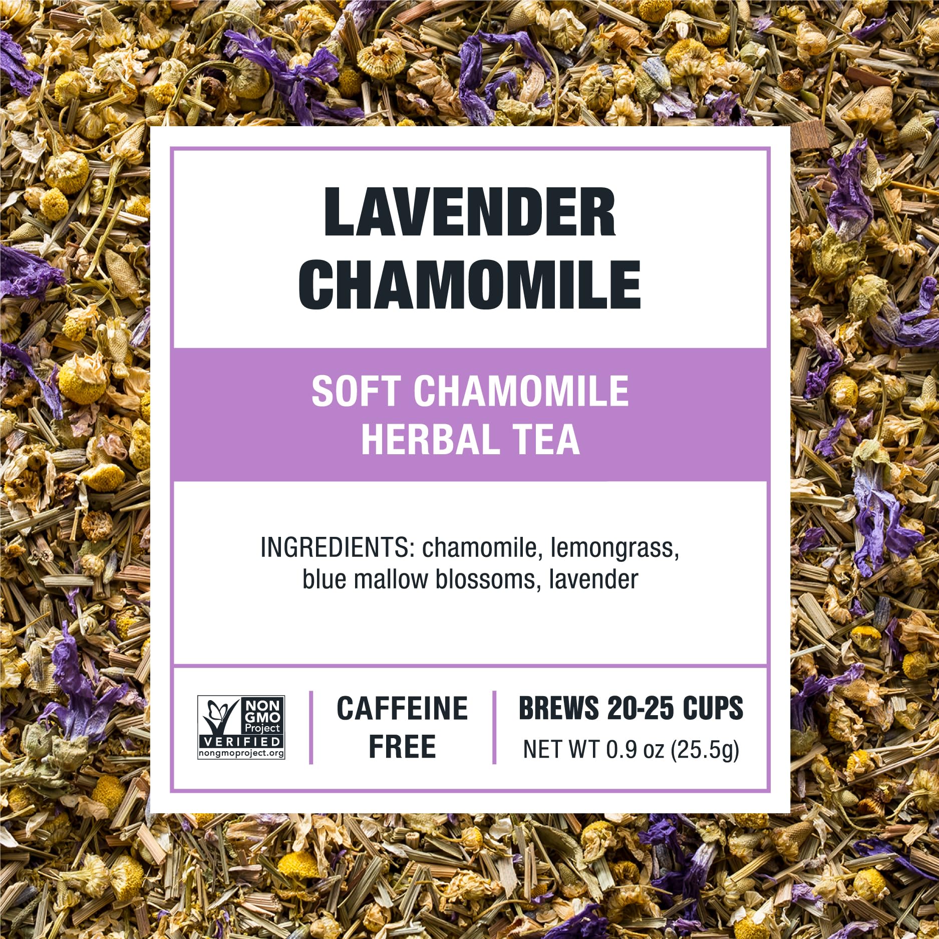 Tiesta Tea Lavender Chamomile sealed pouch preserves aroma and freshness.