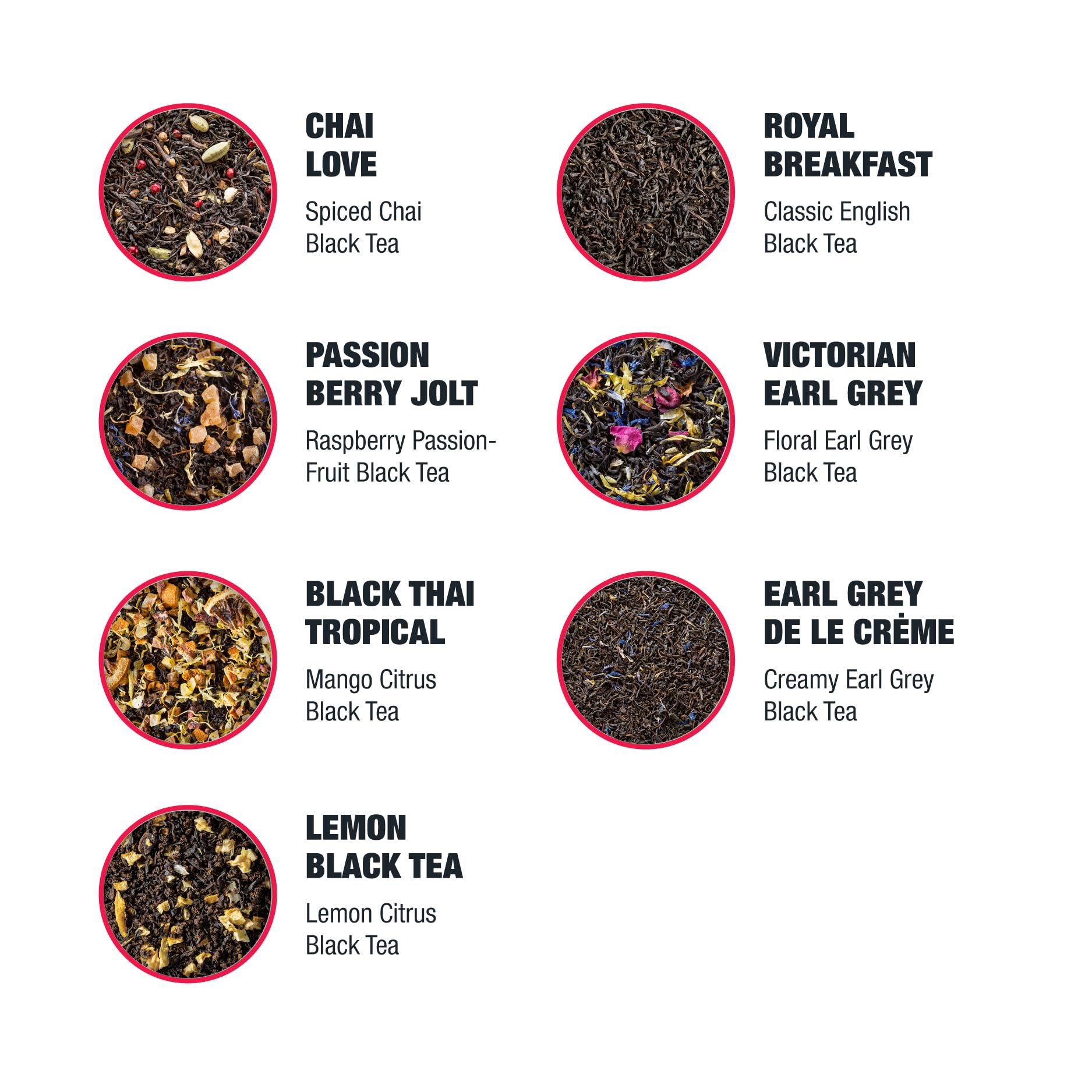 Tiesta Tea Lemon Black Tea loose leaf—bright citrus kick for hot or iced