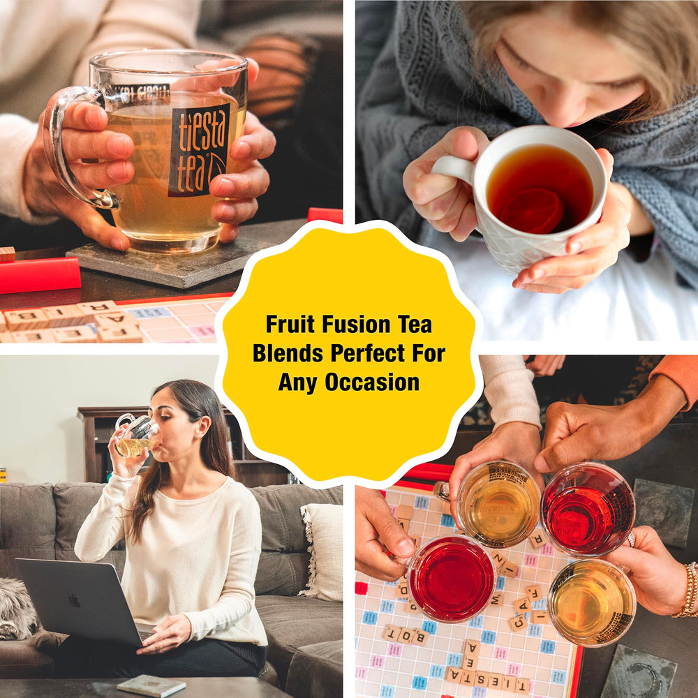 Tiesta Tea Limeade Livin orange and lime slices conveying vibrant flavor