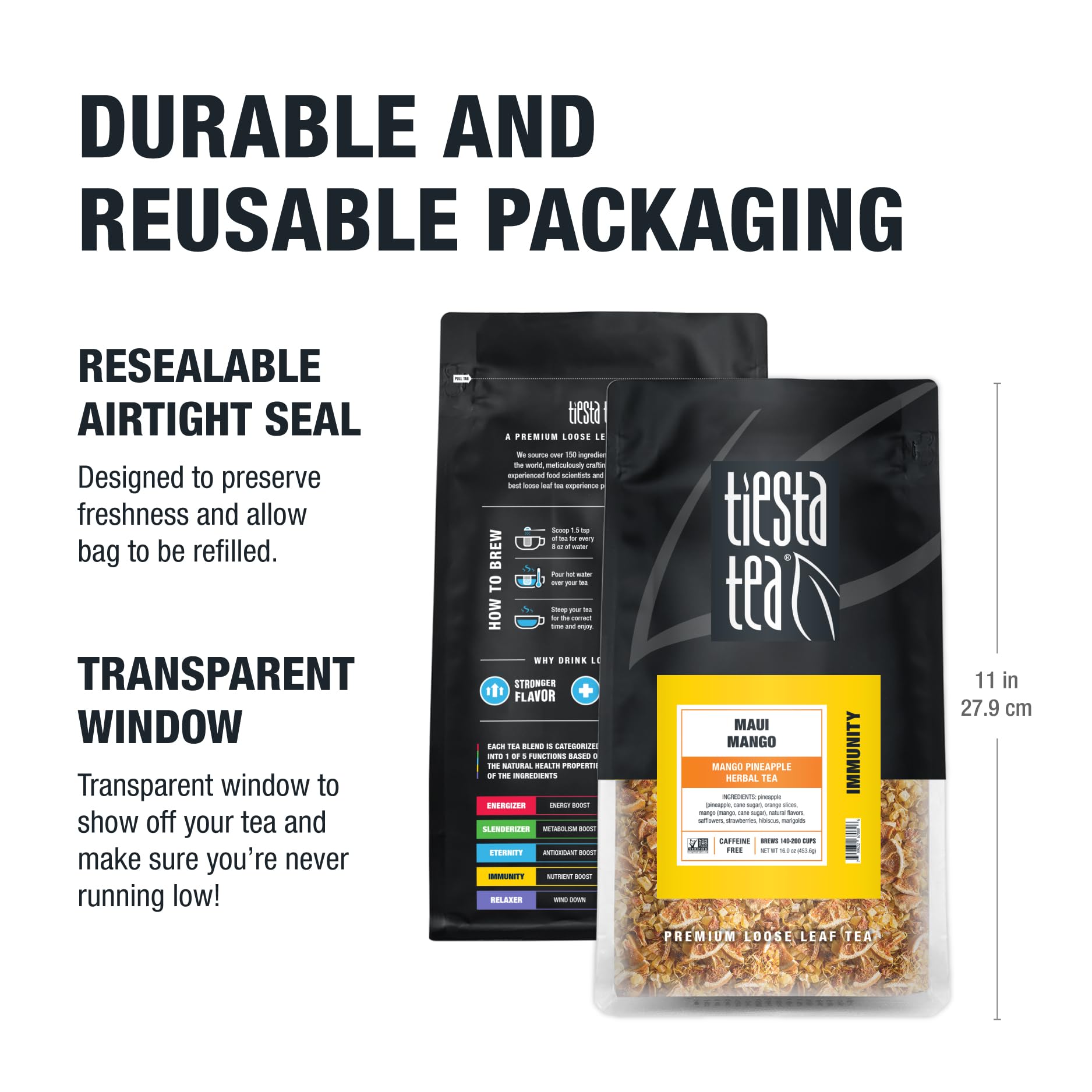 Tiesta Tea Maui Mango gift-ready packaging for tea lovers
