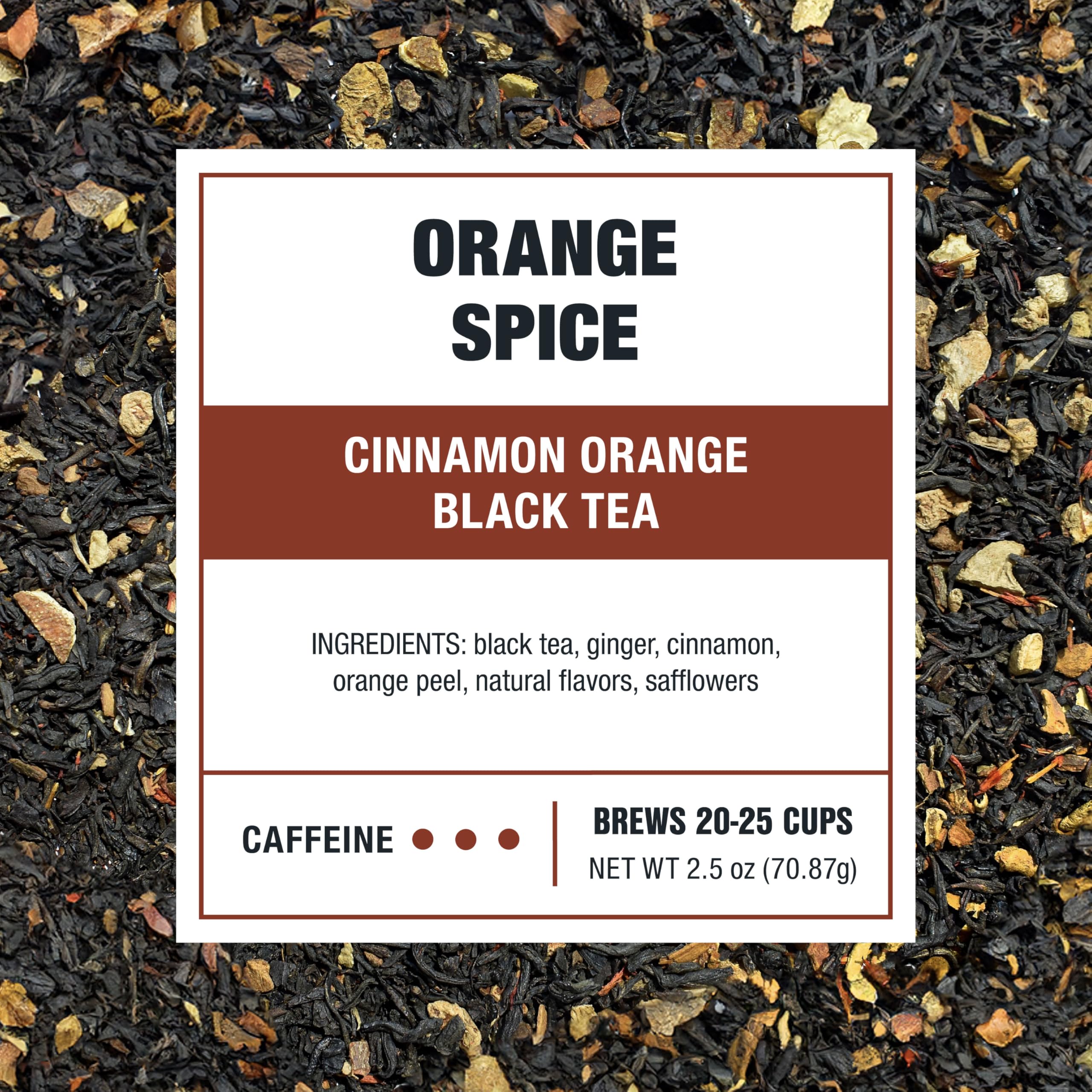 Tiesta Tea Orange Spice orange peel zest details the aroma