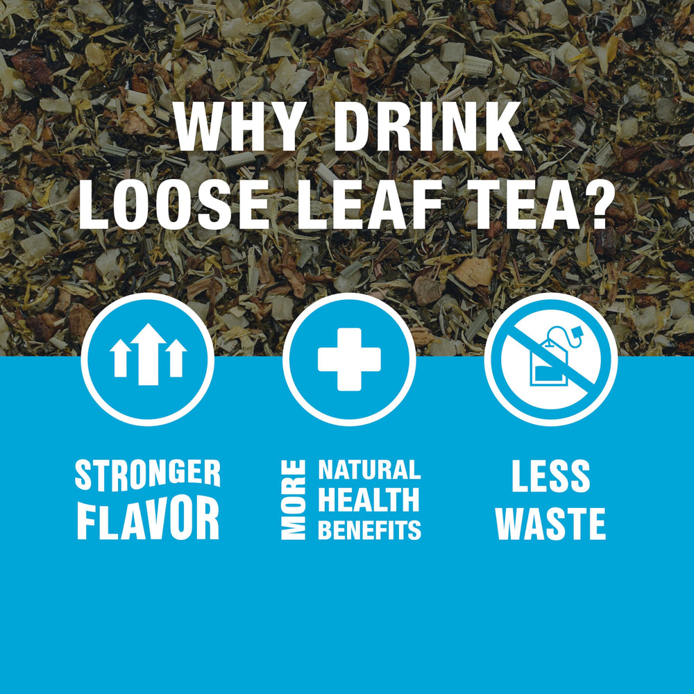 Hot or iced preparation of Pear Reverie for versatile enjoyment.