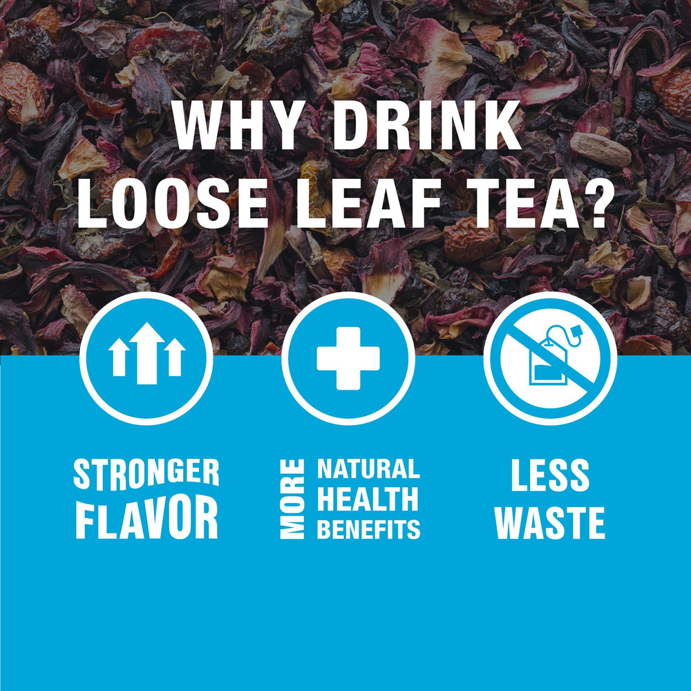 Premium loose leaf Tiesta Tea blend with rooibos and hibiscus