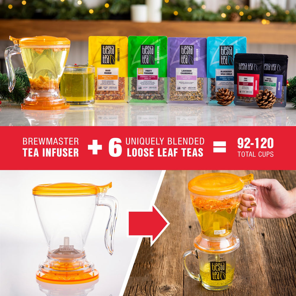 Blueberry Wild Child sample bag highlights bold flavor for a refreshing afternoon tea