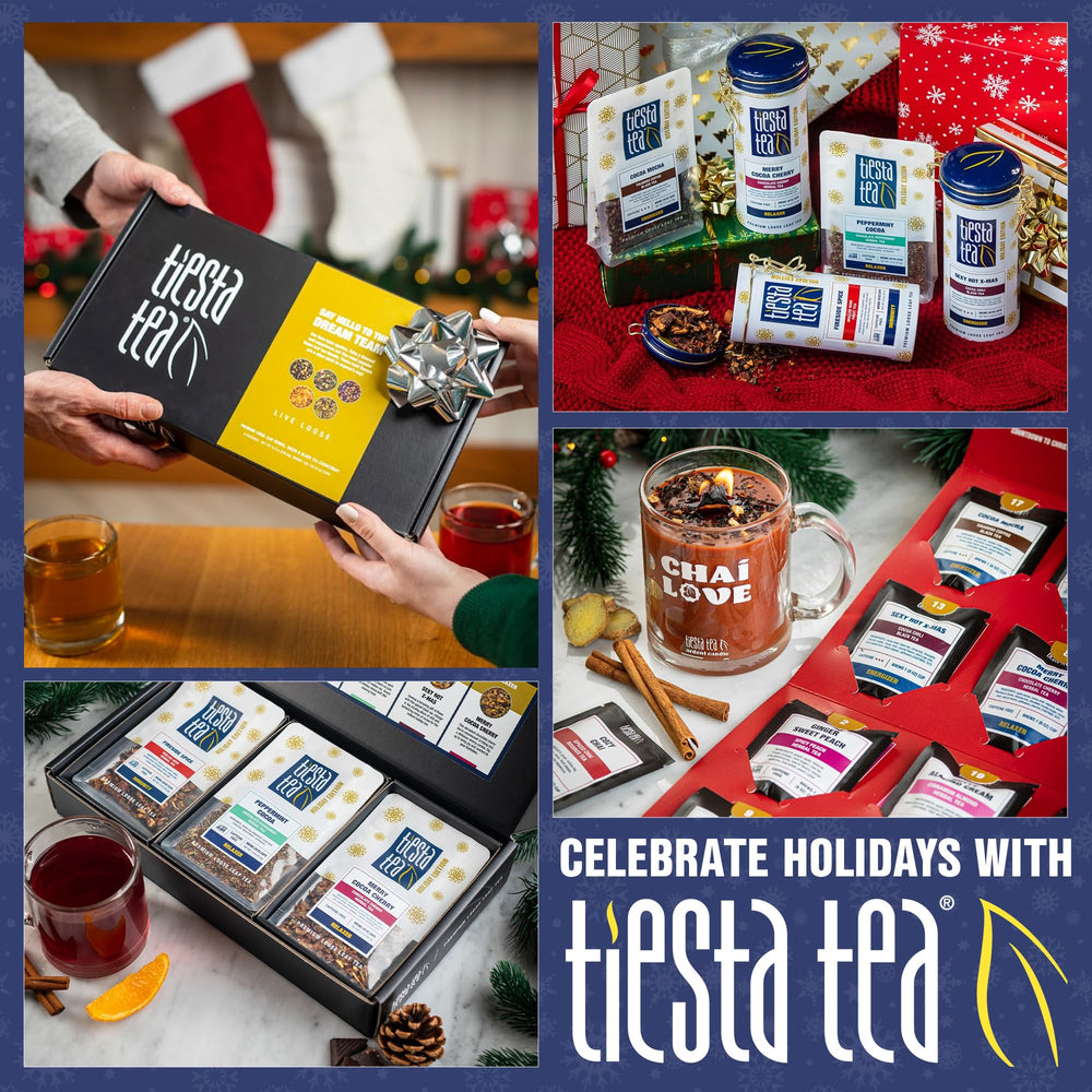 Tiesta Tea steaming cups setup showcases sharing and gatherings