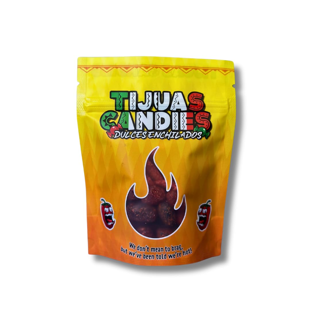 Tijuas Candies spicy chamoy gushers bag shot, convenient on-the-go treat.