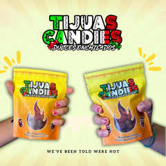 Tijuas Candies spicy chamoy gushers platter, perfect for sharing.