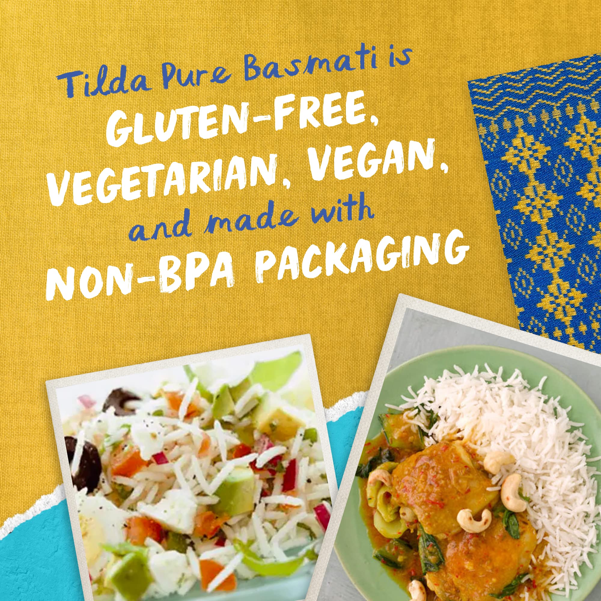 Tilda brand heritage image highlighting a 50-year legacy of authentic rice