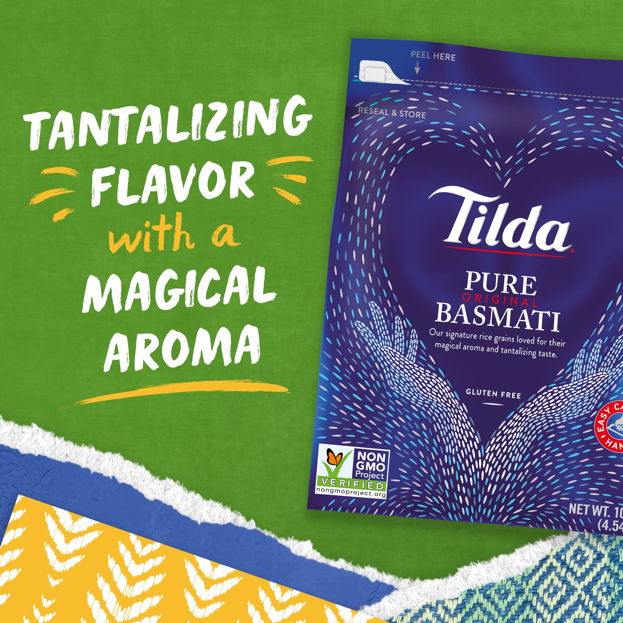 Tilda rice served with curry, a versatile base for global flavors