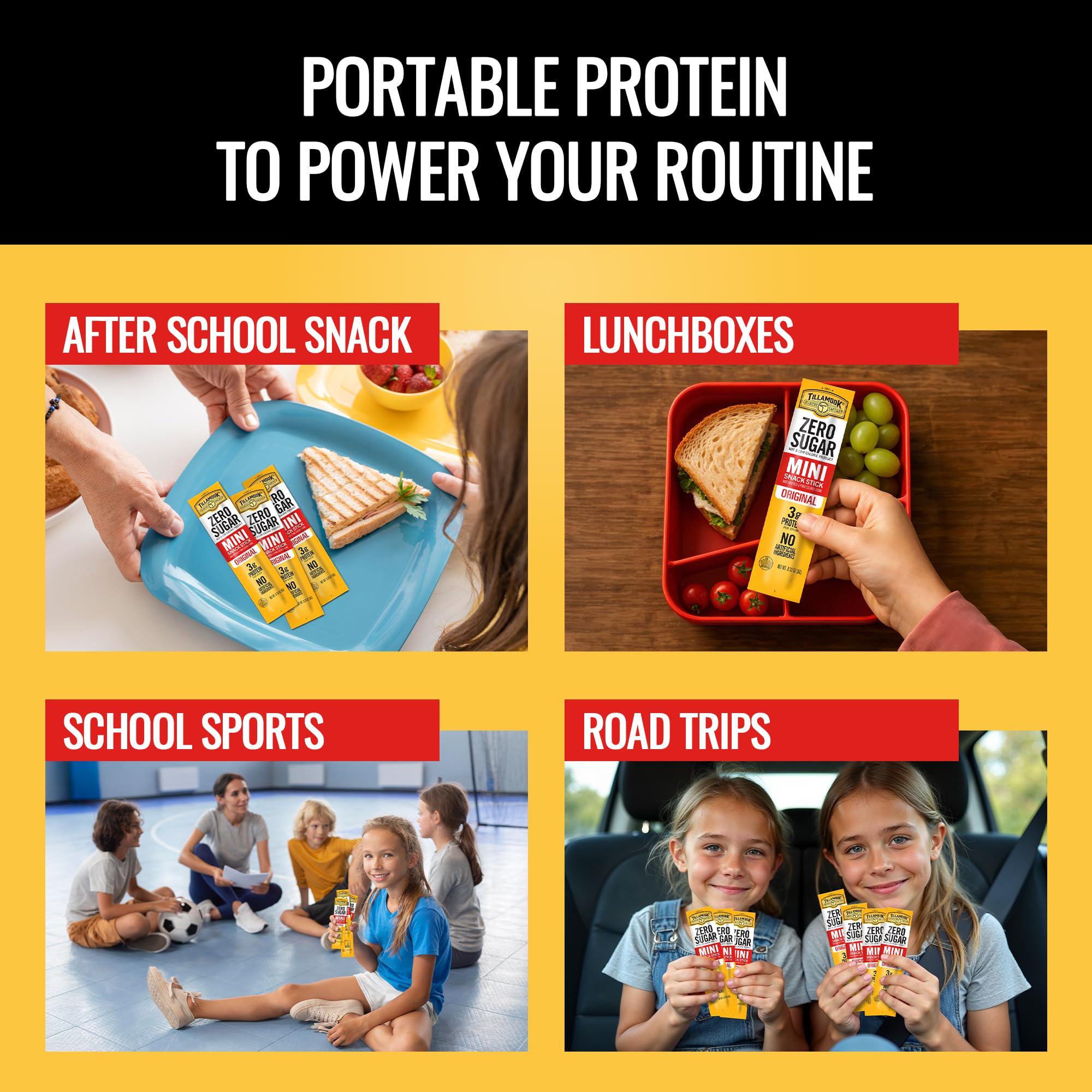 0g sugar per stick, ideal for balanced snacking on the move.