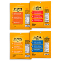 Tillamook Country Smoker honey glazed jerky close-up with glossy glaze and tender chew.