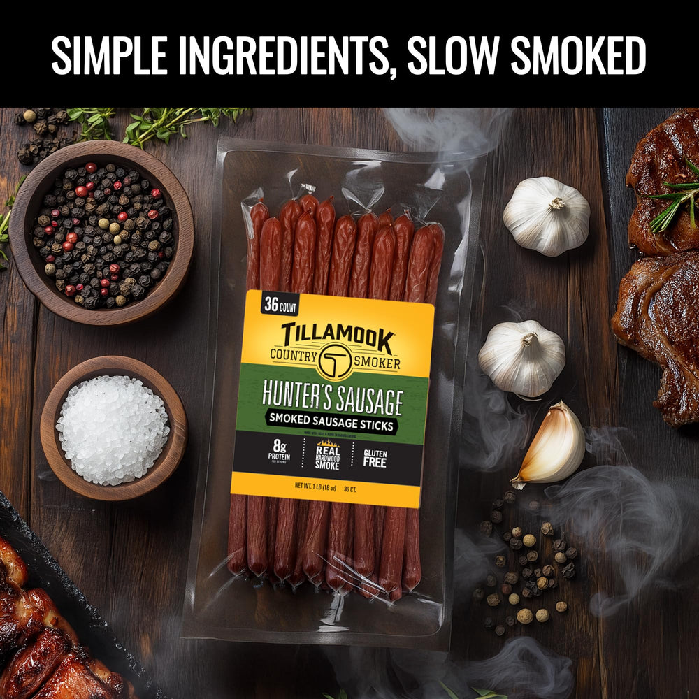 Tillamook high protein sticks, ready-to-eat keto snacks for busy days.