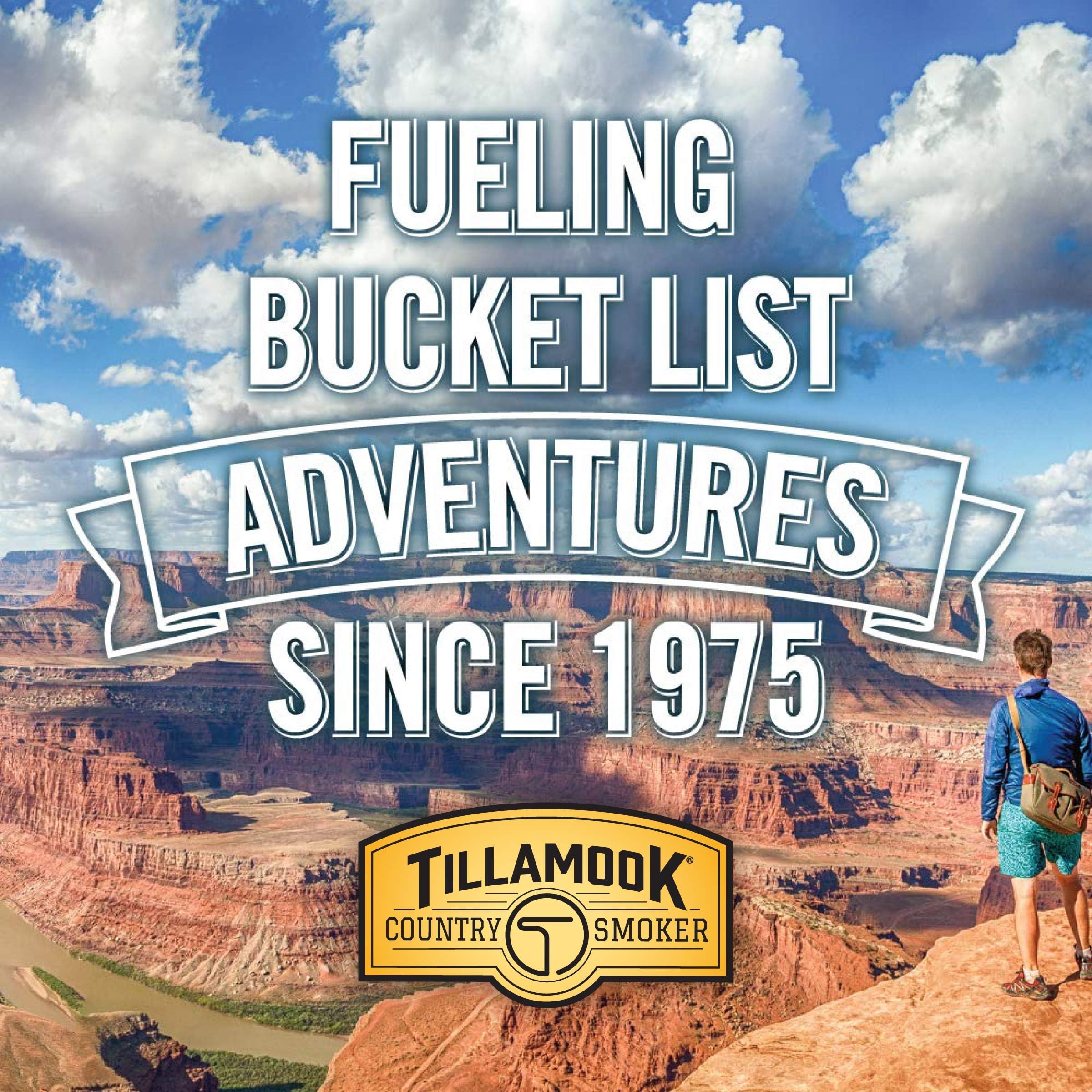 Outdoor road-trip setup with Tillamook sausages as a protein snack