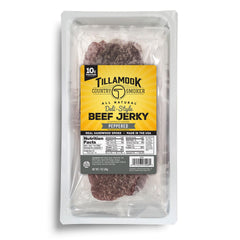 Tillamook Country Smoker peppered slab beef jerky slices for on-the-go protein