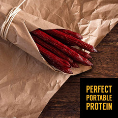 Tillamook pepperoni sticks, hardwood smoked for rich, savory flavor