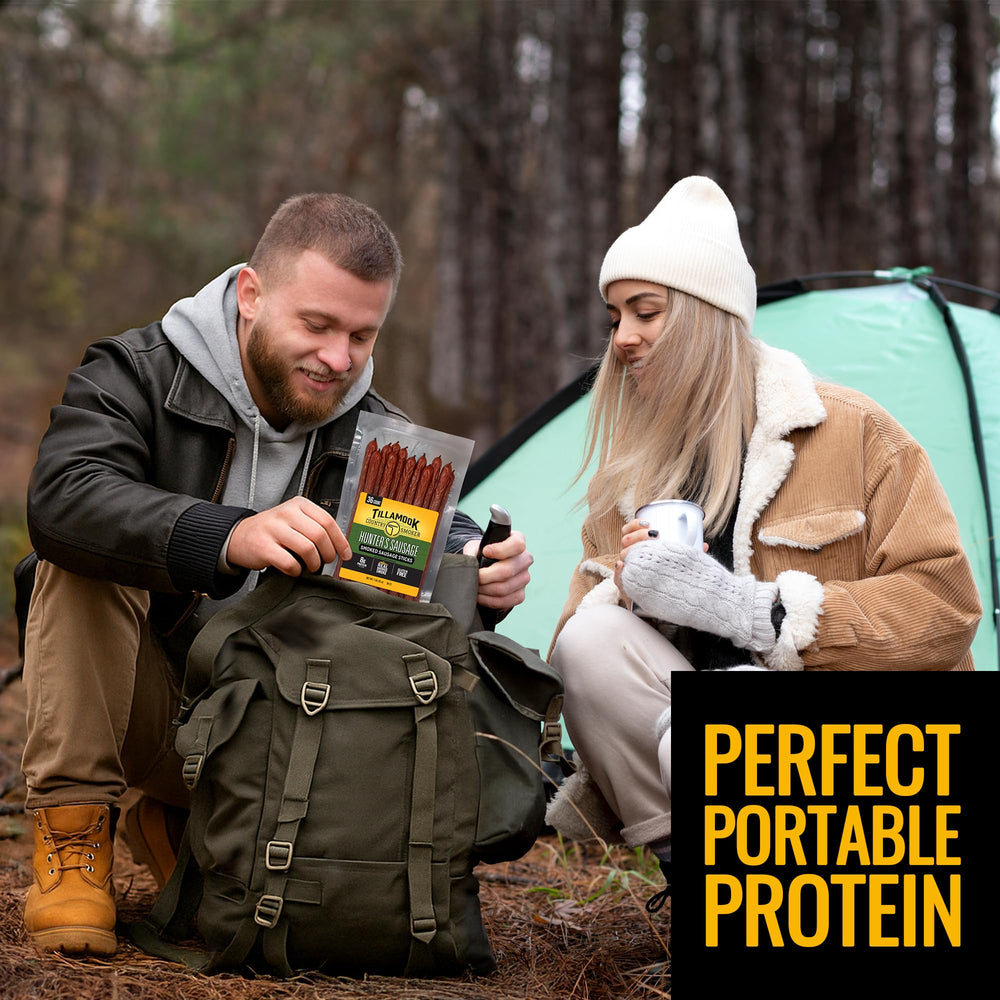 Tillamook zero sugar sausage, clean ingredients for sugar-free snacking.