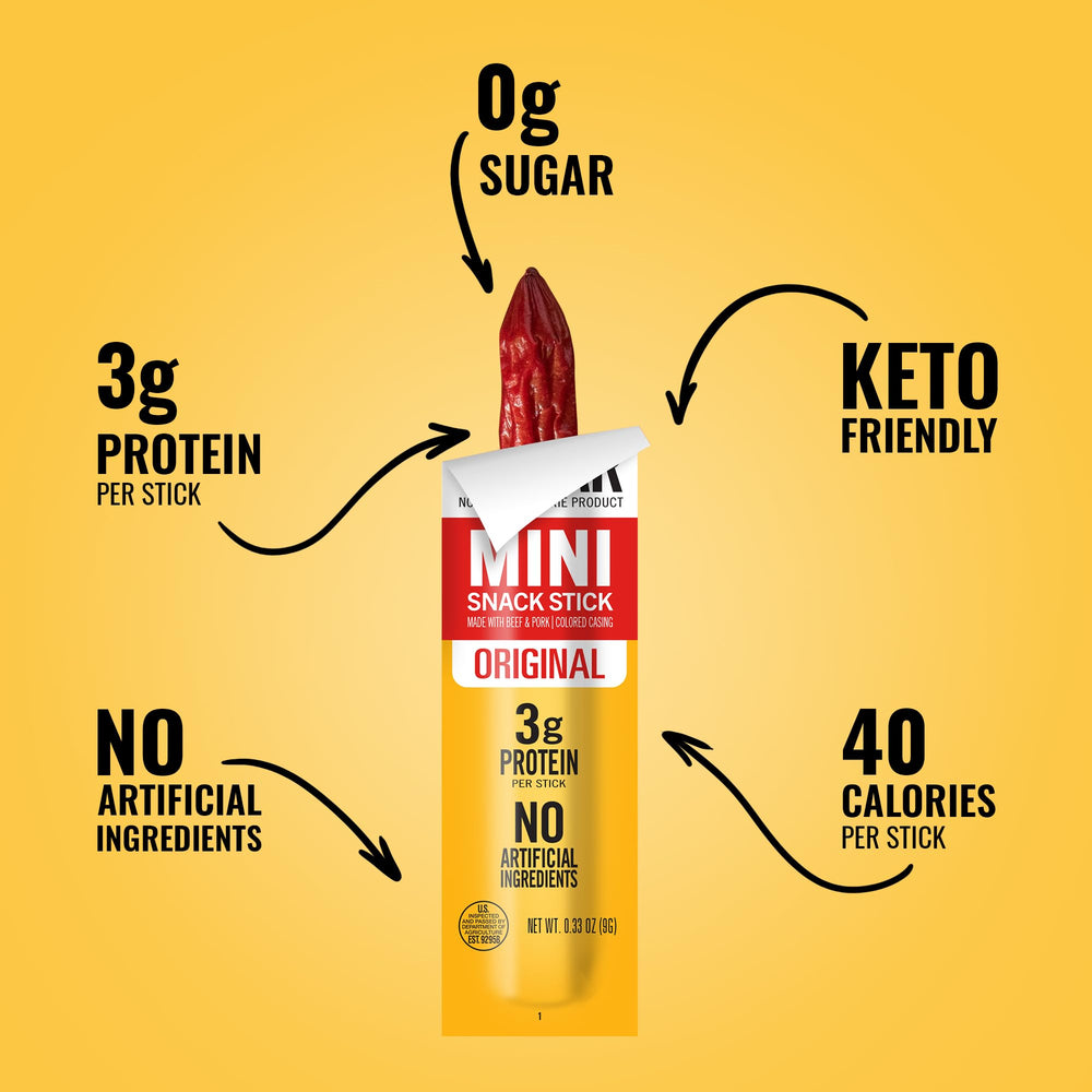 Original mini sausages hardwood smoked for rich flavor.