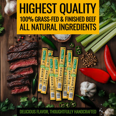 Tillamook zero sugar beef stick, gluten-free and Whole30 approved for low-carb snacking.
