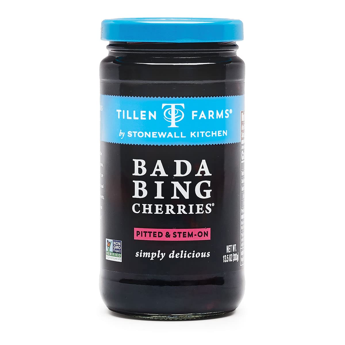Tillen Farms Bada Bing Cherries packaging shown as a premium allergen-free snack option