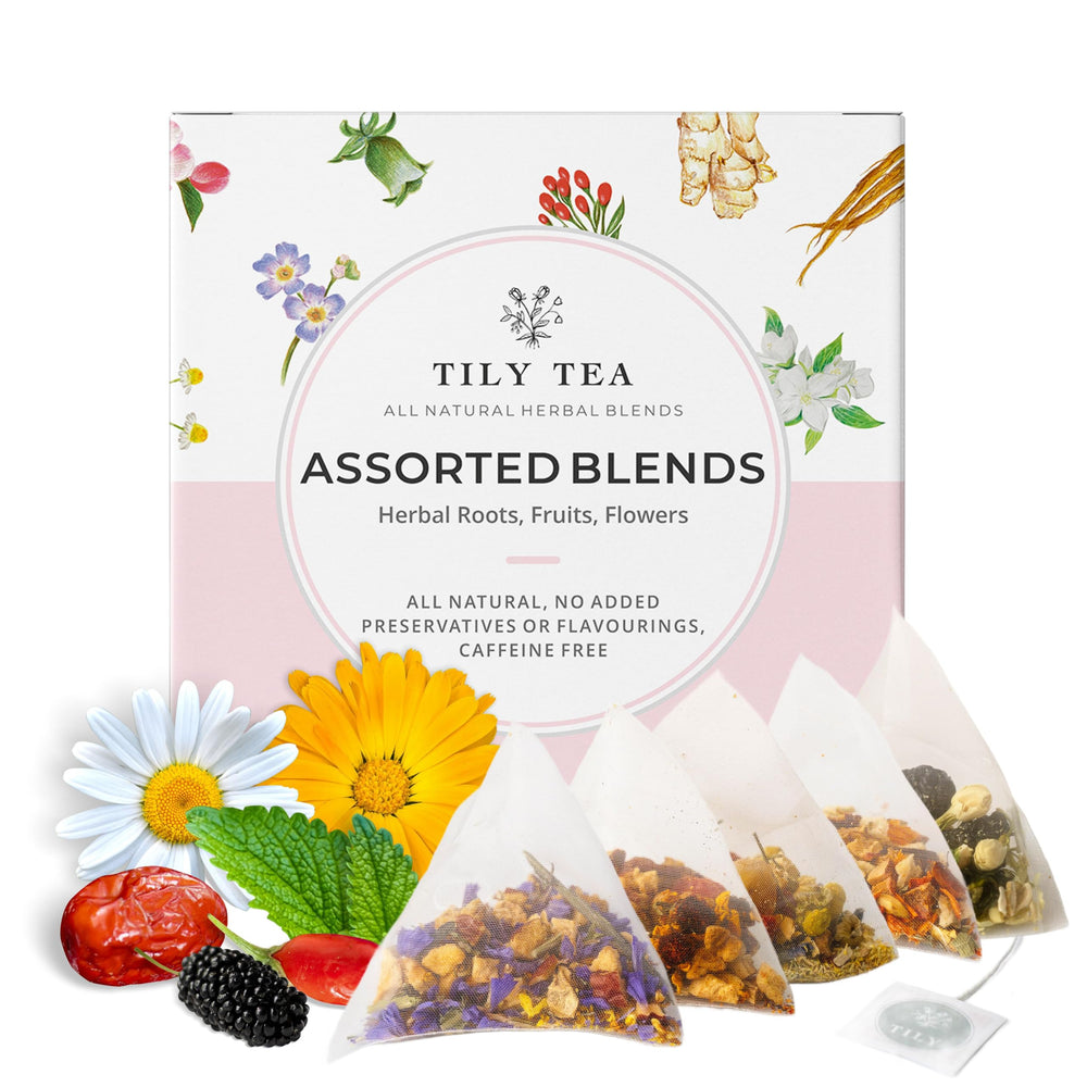 Tily Tea Morning Shine tea bag in mug with uplifting aroma for a bright start