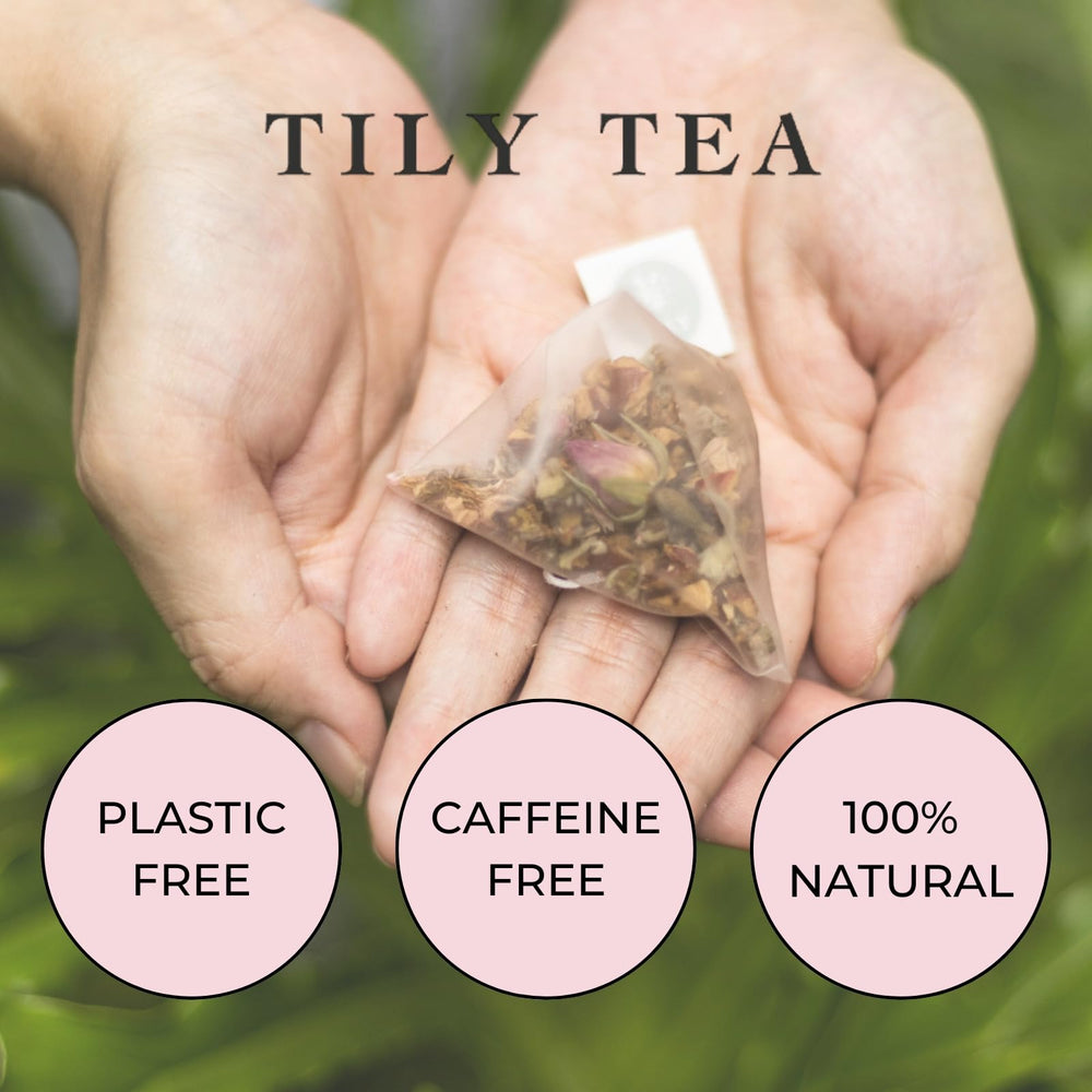 Tily Tea Perfect Pairing with mulberry leaves, bergamot, and jasmine for meals