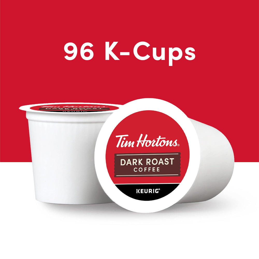 Keurig-compatible Tim Hortons pod ready for quick morning coffee.