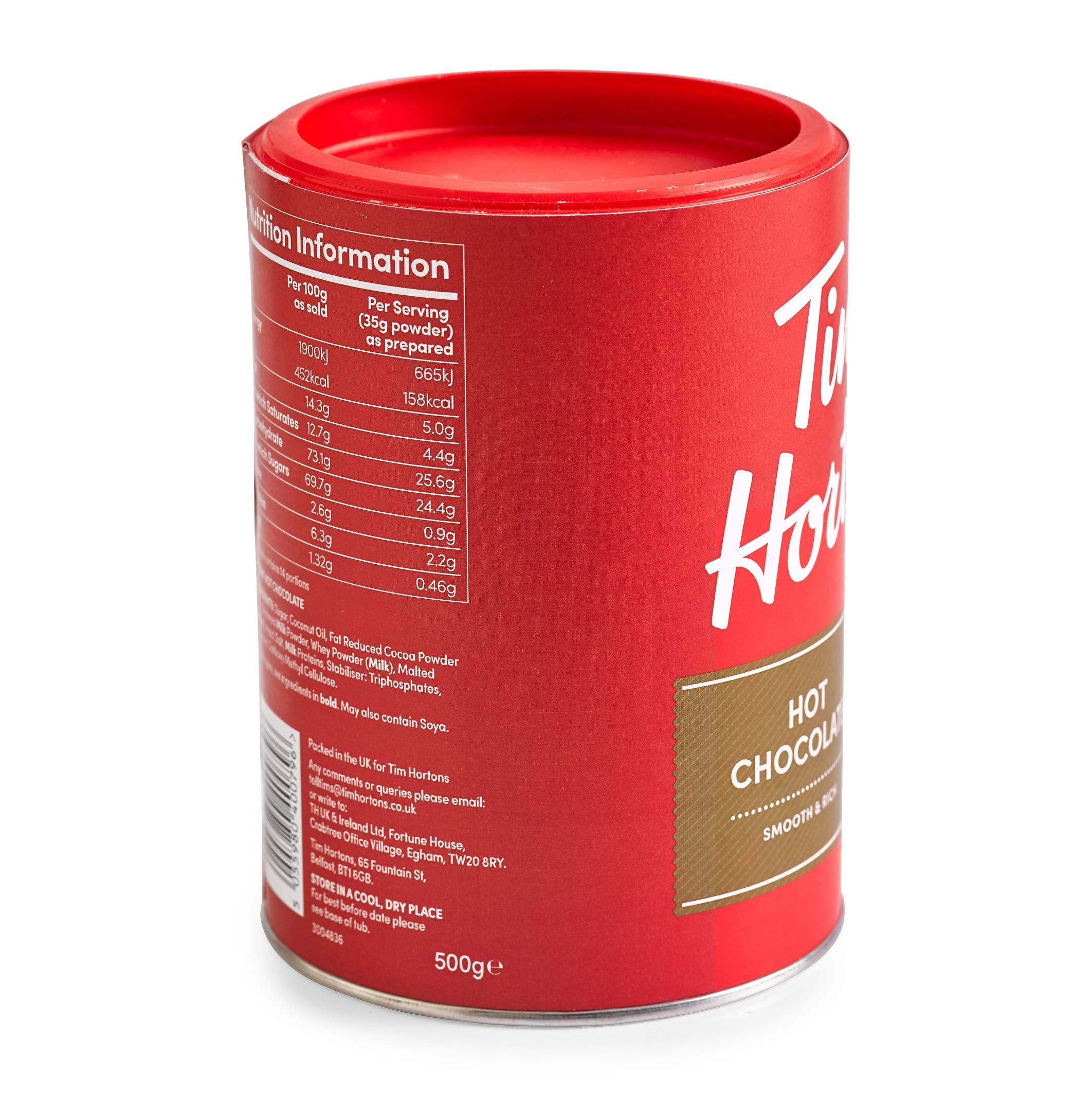 Tim Hortons Hot Chocolate close-up shows cocoa richness for a comforting sip