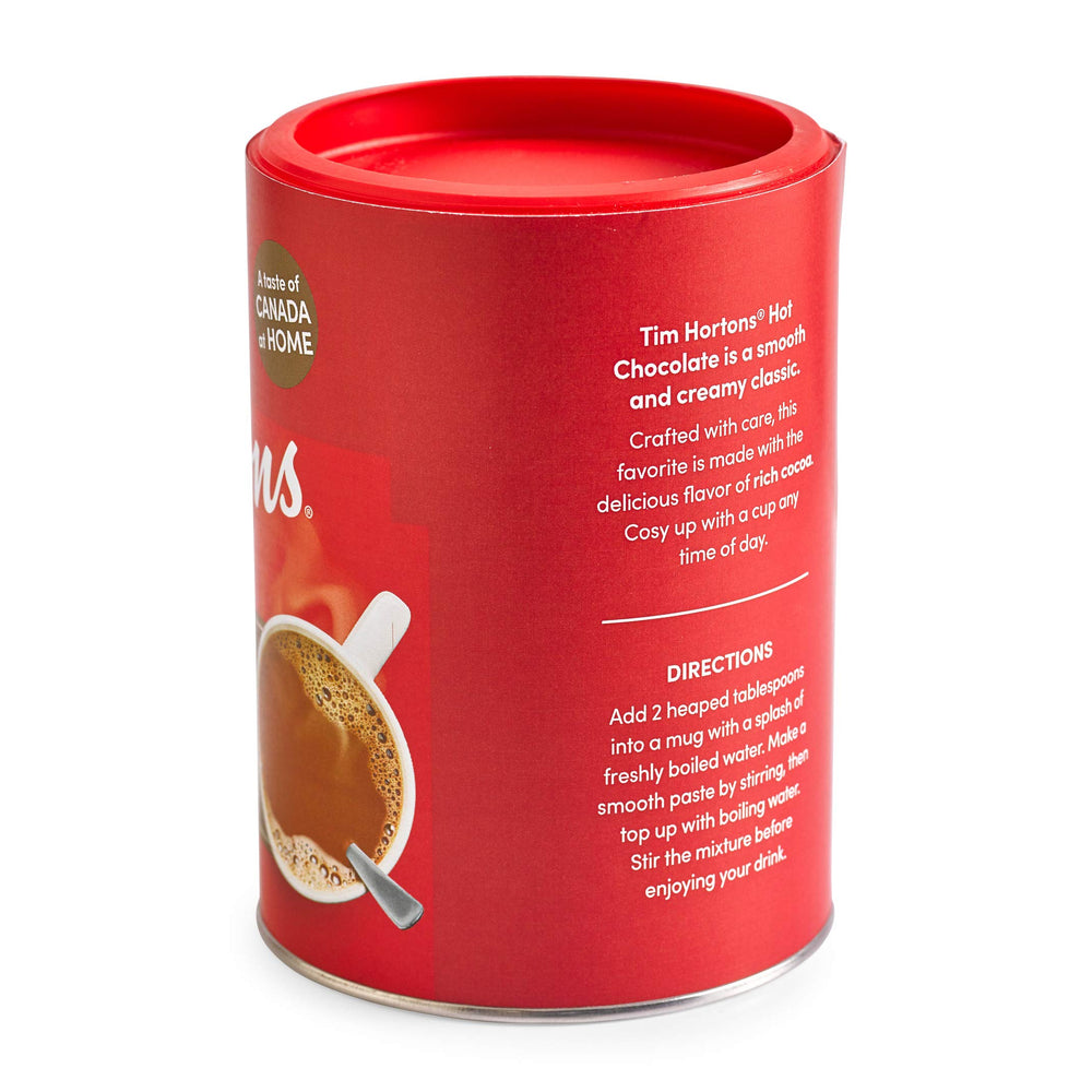 Tim Hortons Hot Chocolate mug with marshmallows adds playful indulgence