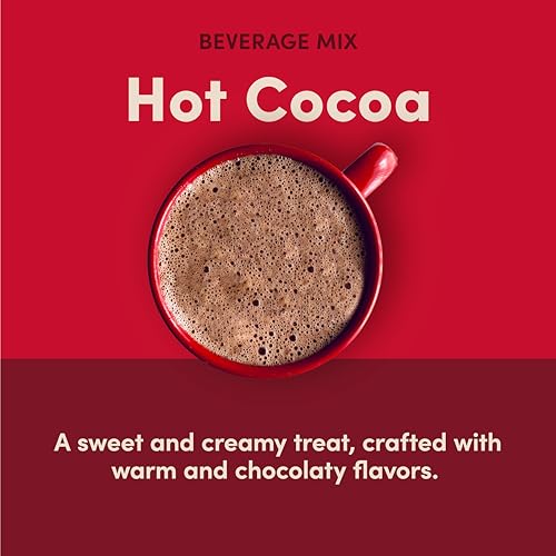 Tim Hortons hot cocoa serving idea with prepared cup.