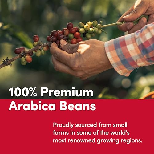 Arabica beans used in Tim Hortons Mocha Cereal blend delivering smooth flavor.