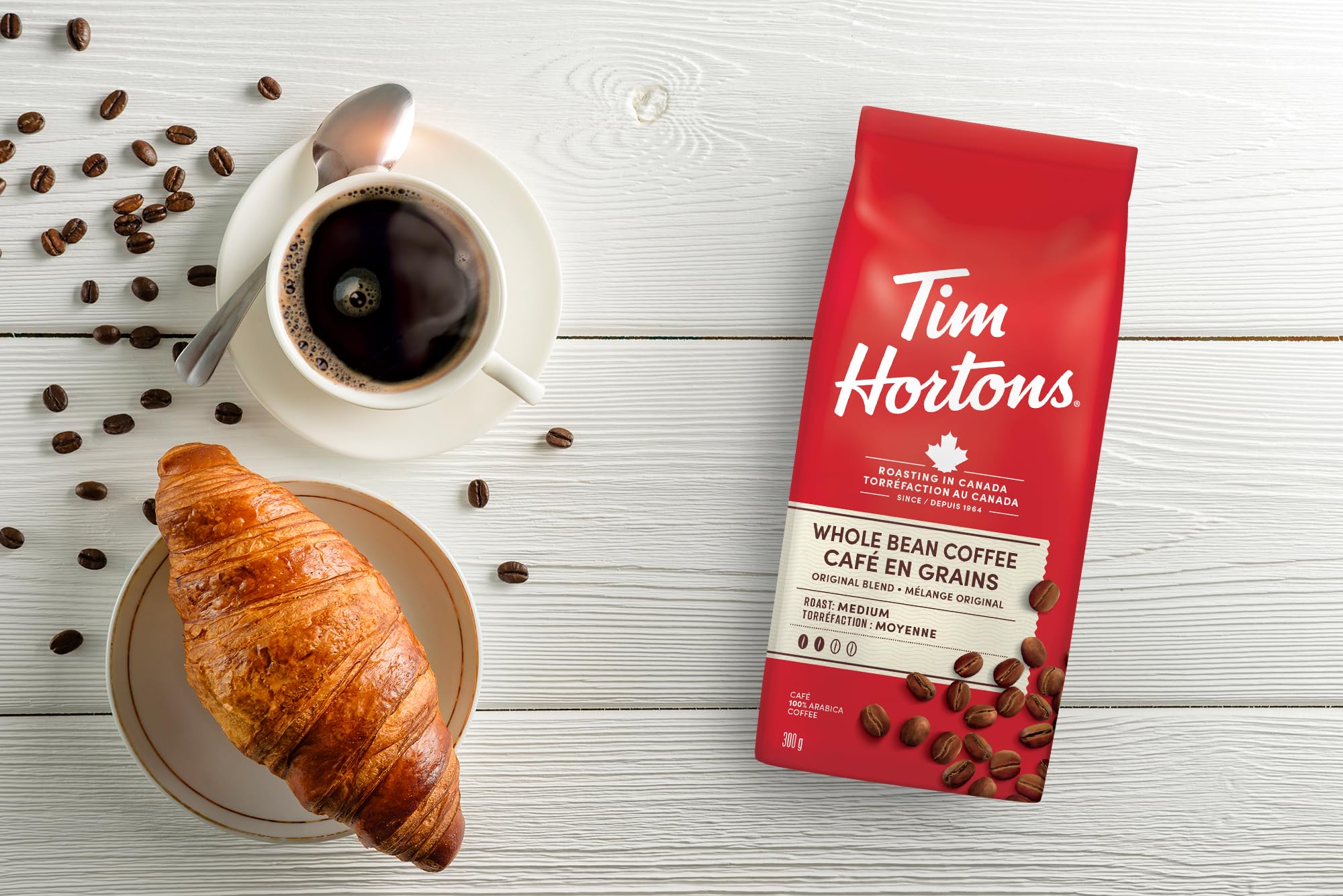 Tim Hortons Original Blend delivers a balanced, medium-bodied cup.