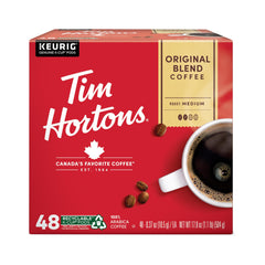 Tim Hortons Original Blend K-Cup pods showcasing rich aroma for a comforting morning ritual