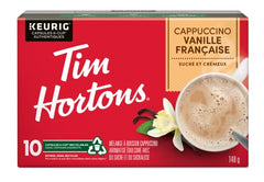Tim Hortons roasted coffee beans close-up with rich aroma.