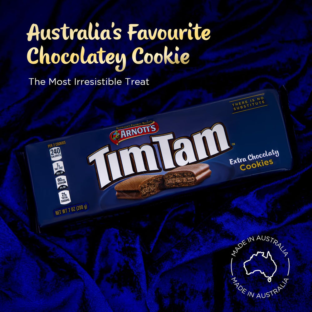 Tim Tam Dark chocolate flavor cookie for deep, rich chocolate moments.