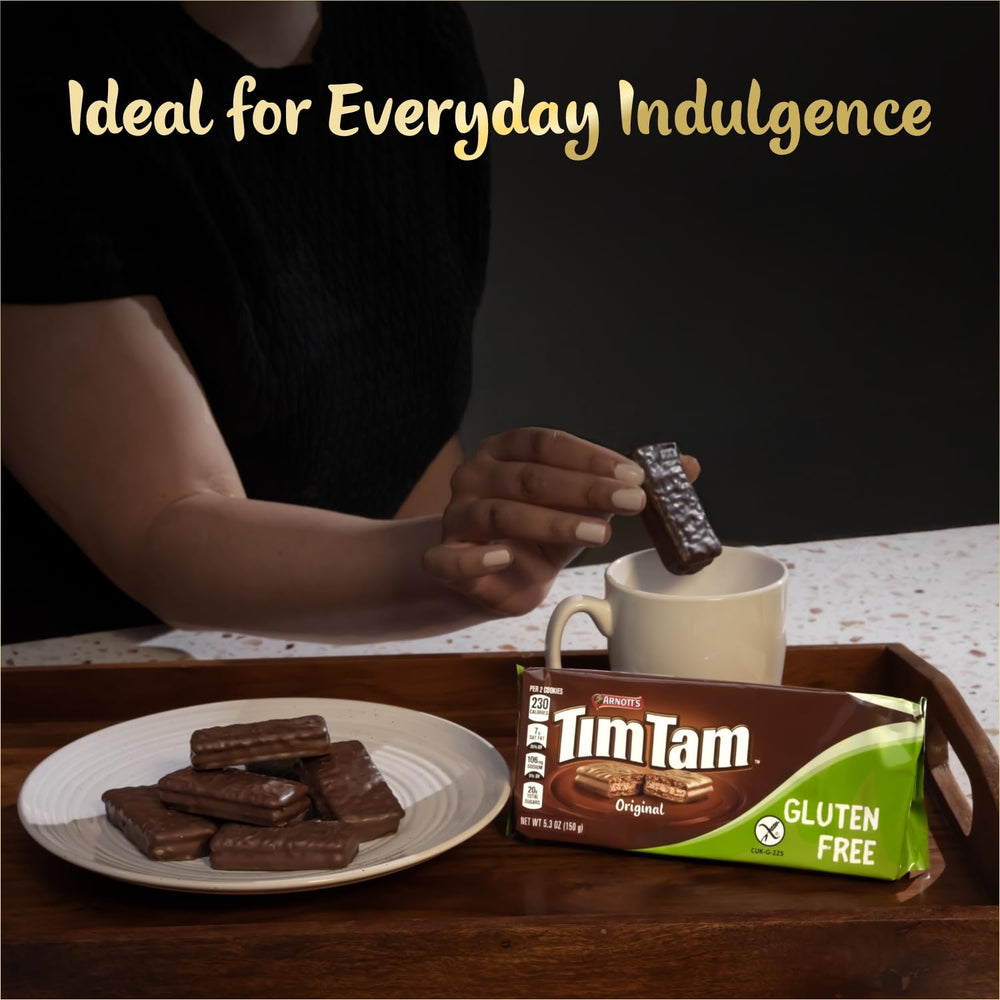 Tim Tam gluten-free Original cookies imported from Australia for authentic indulgence.