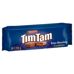 Tim Tam Original flavor cookie ready to pair with coffee or tea.