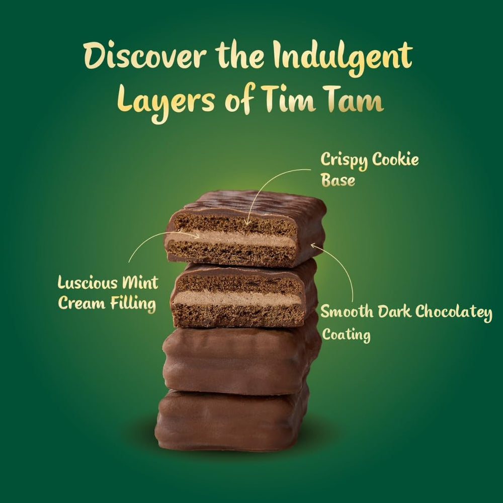 Tim Tam plated serve shot suggests indulgent moments with tea or coffee.