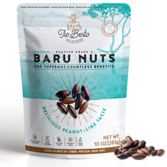 Tio Berto Baru Nuts Roasted in a resealable 10 oz bag for on-the-go snacking.