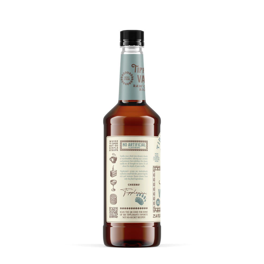 Dessert topping with Tippleman's Vanilla Syrup for baking and flavor