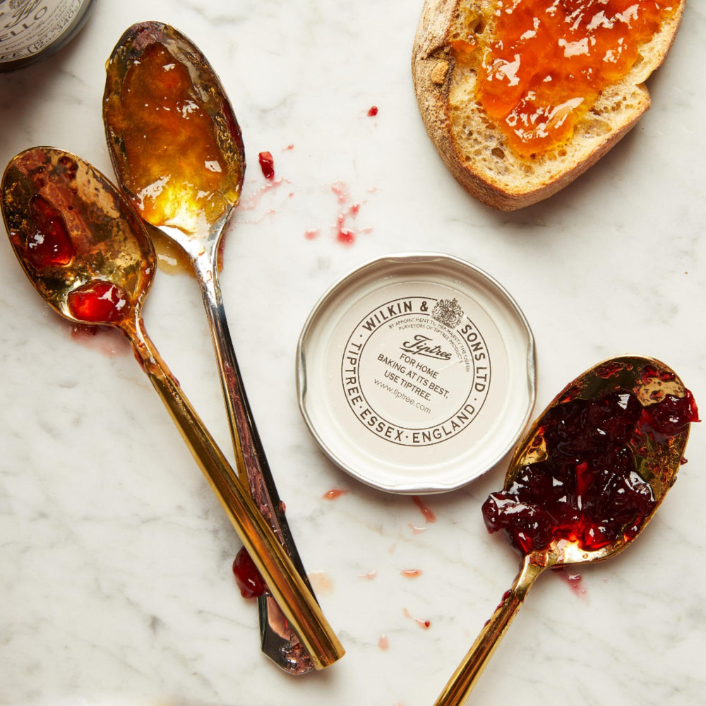 Tiptree Ginger Preserve label shows ingredients and dietary notes for confident cooking.