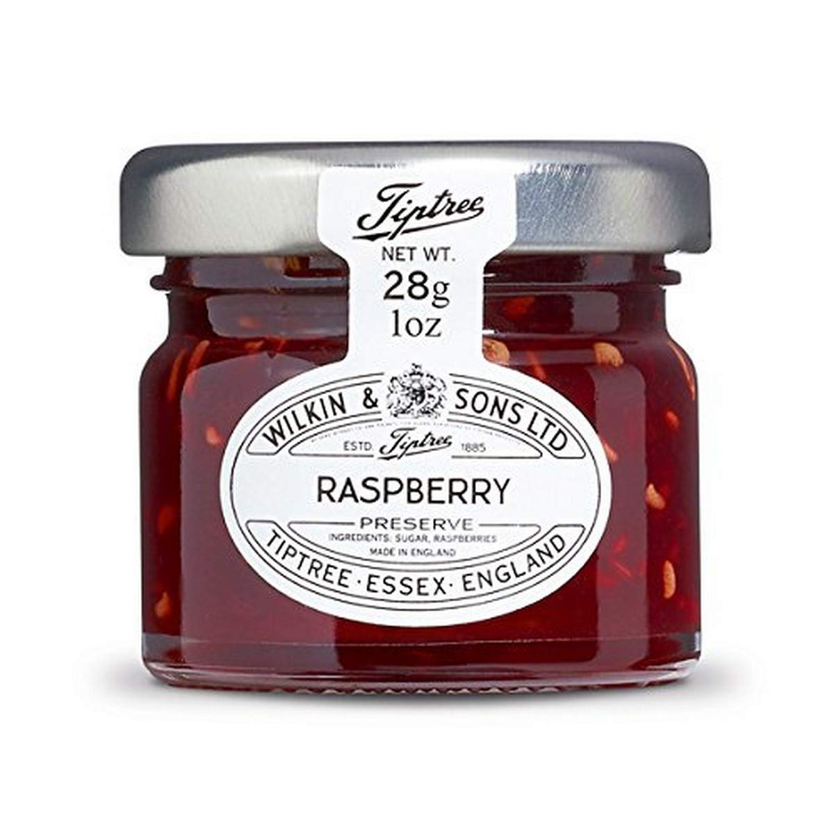 Tiptree Raspberry Preserve Minis on toast for a fruity breakfast treat.