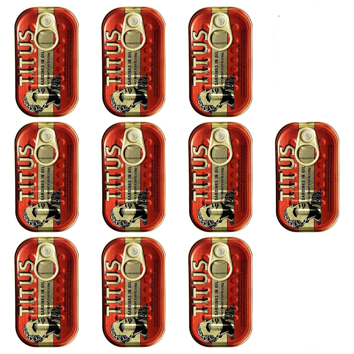 Titus Sardines in Vegetable Oil Pack: protein-rich and convenient.